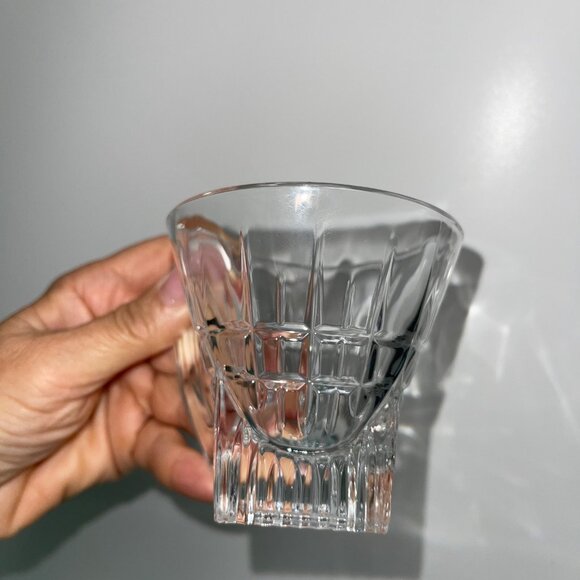 RCR Royal Crystal Rock Vintage Coffee Tea Square Bottom Glasses Set of 2 - Picture 4 of 8